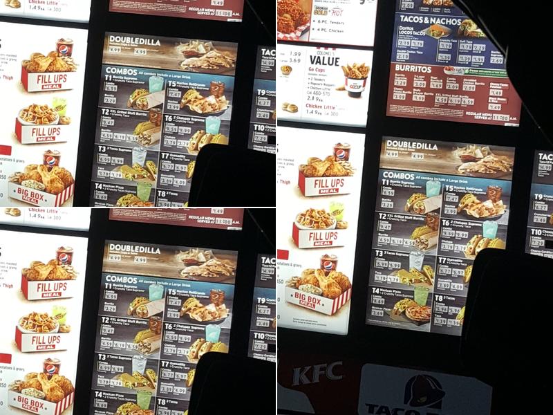 KFC Menu