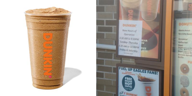 Dunkin' Menu