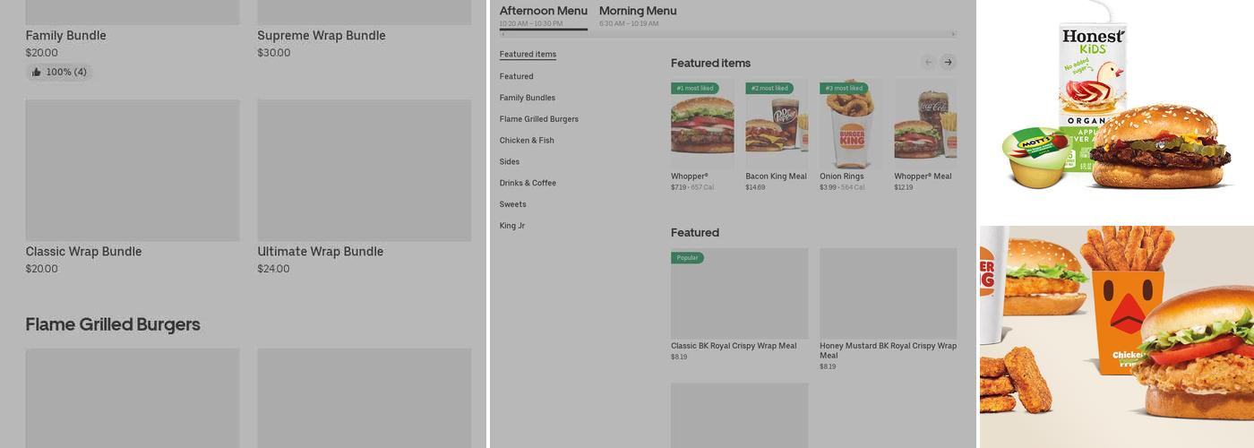 Burger King Menu