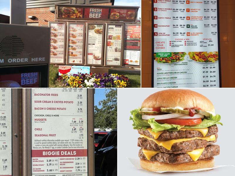 Wendy's Menu