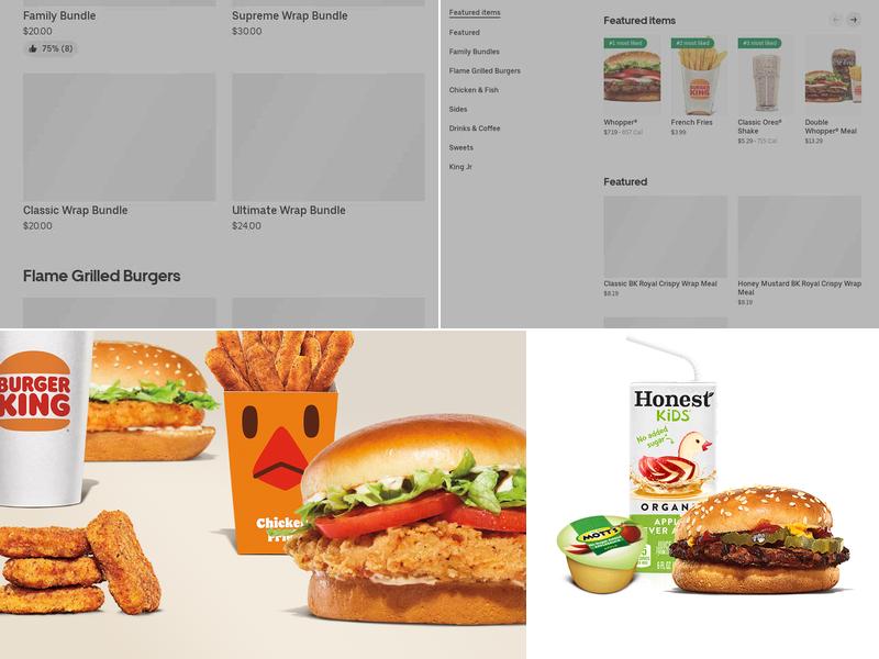 Burger King Menu