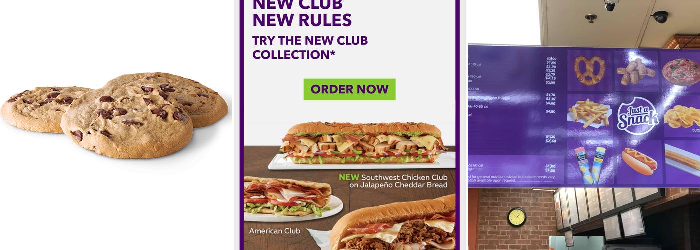 Subway Menu