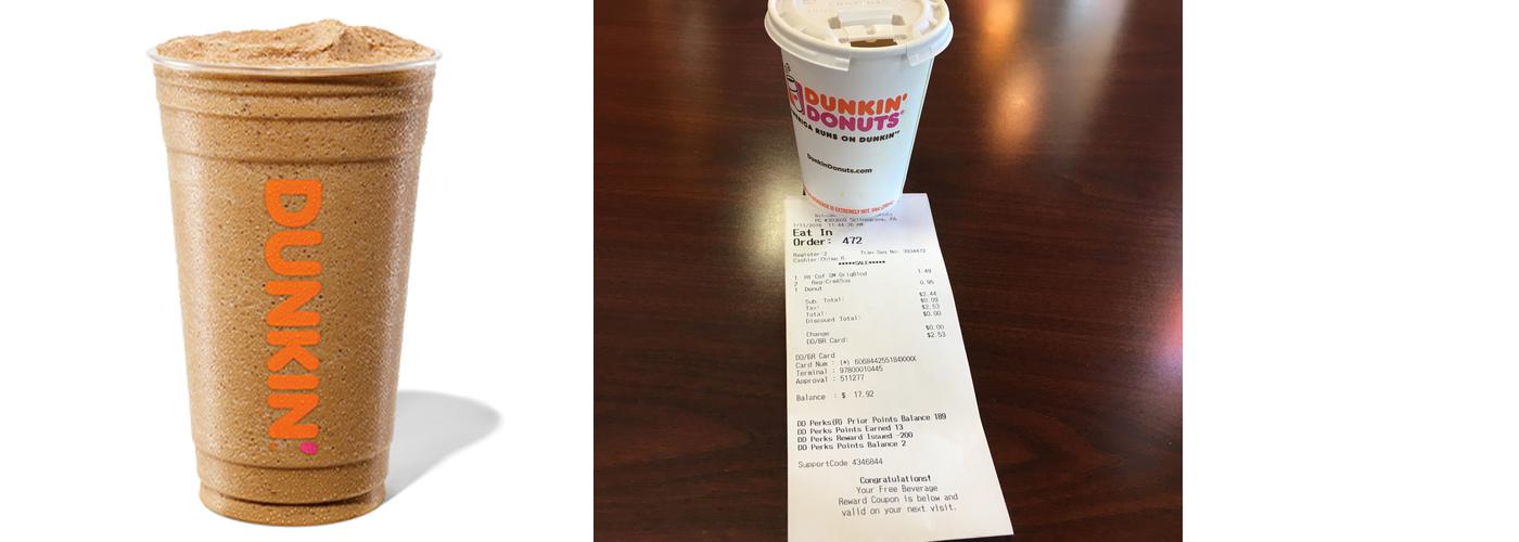 Dunkin' Menu