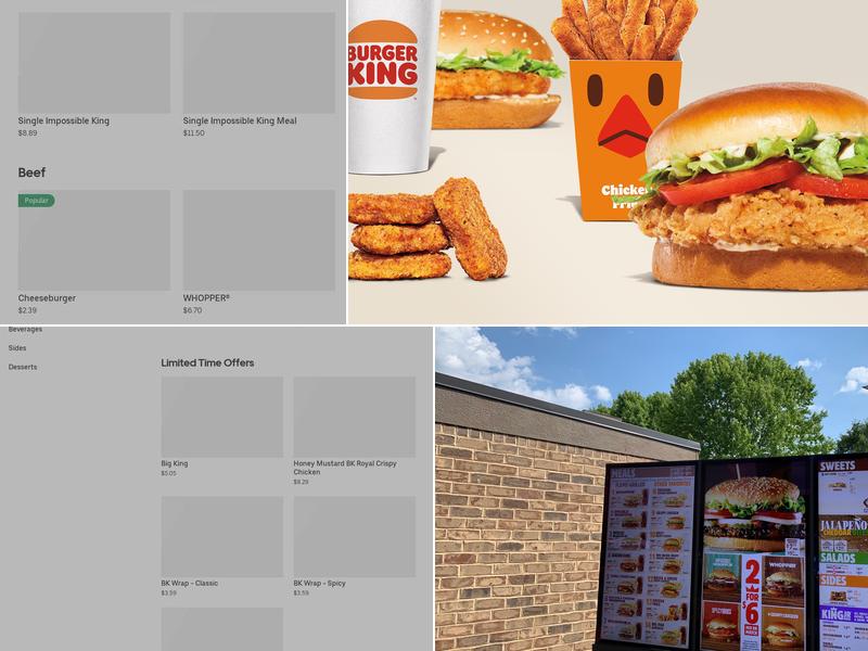 Burger King Menu