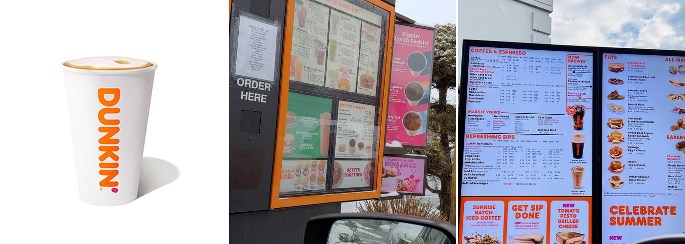 Dunkin' Menu