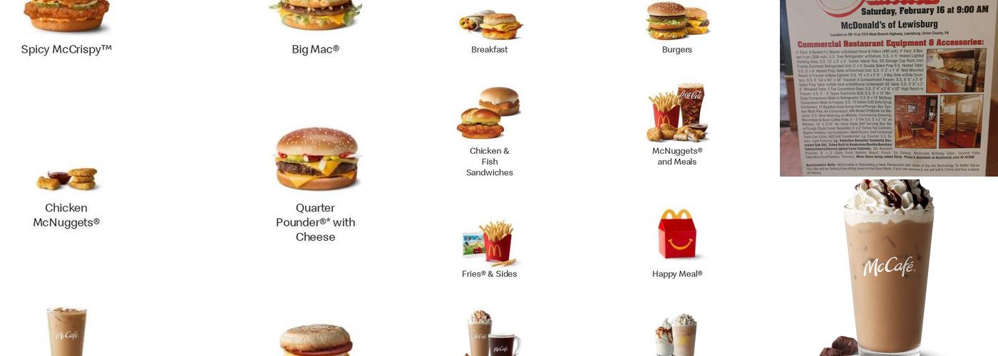 McDonald's Menu