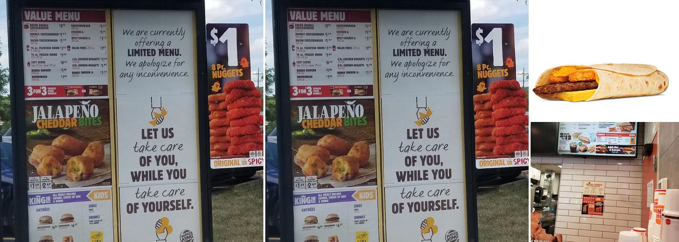 Burger King Menu