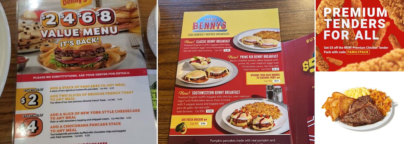Denny's Menu