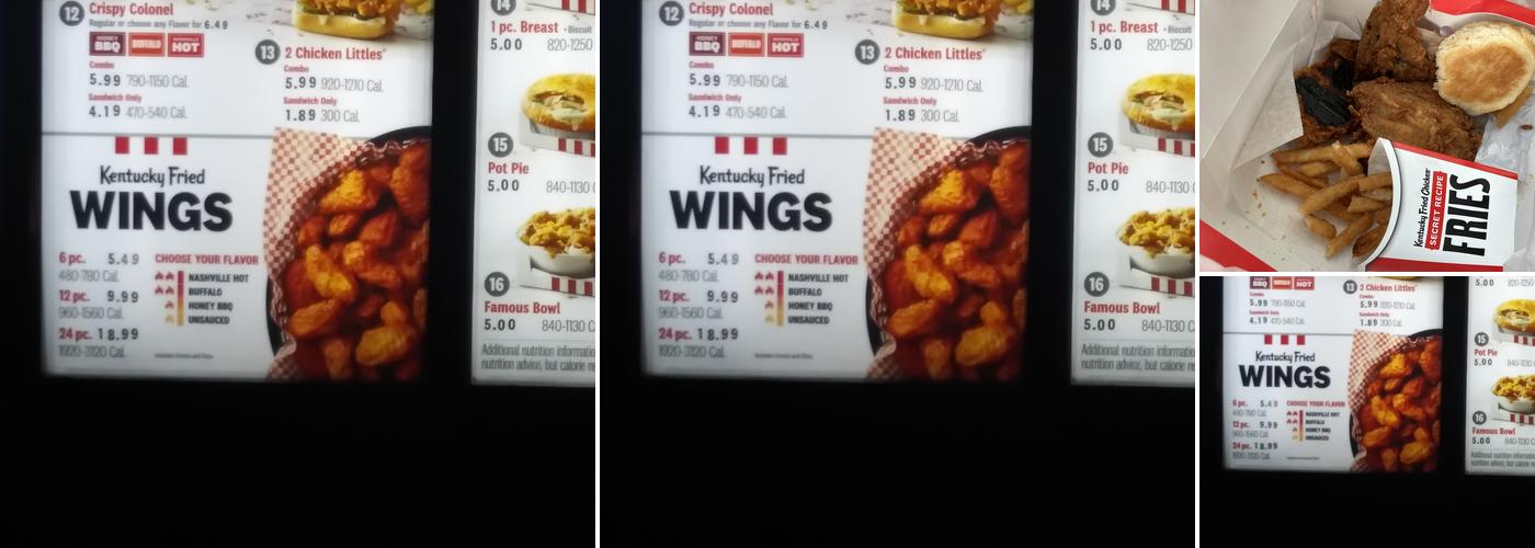 KFC Menu