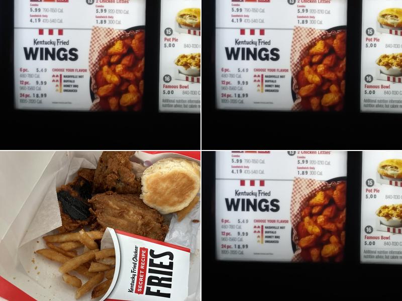 KFC Menu