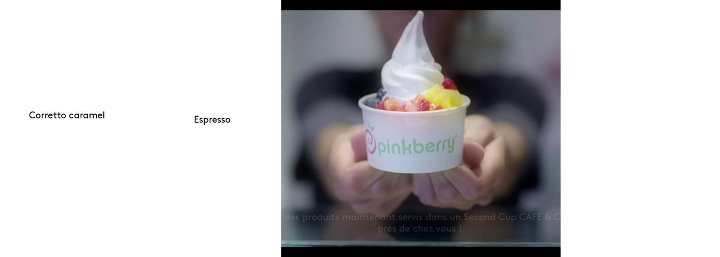 Second Cup Café Menu