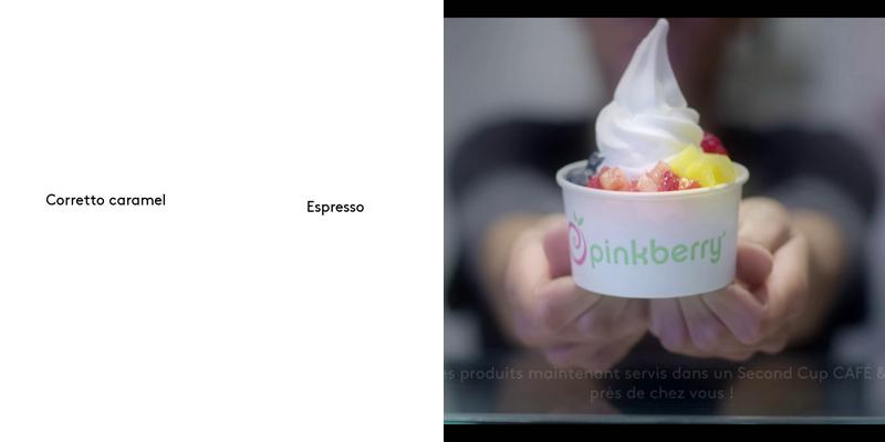 Second Cup Café Menu