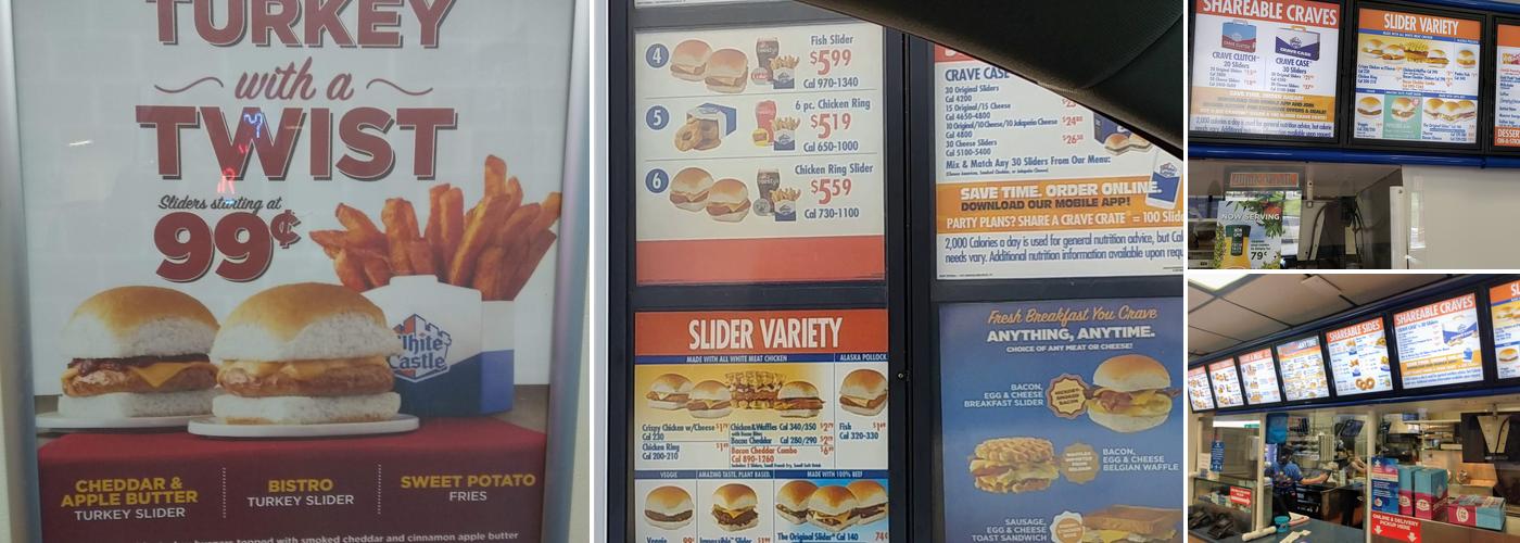 White Castle Menu