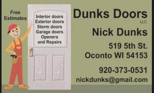 Dunks Doors, LLC Oconto Wisconsin 