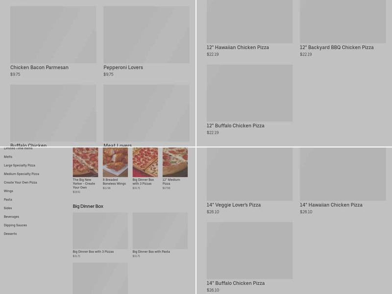 Pizza Hut Menu