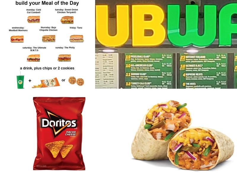Subway Menu