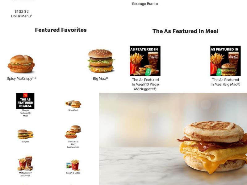 McDonald's Menu