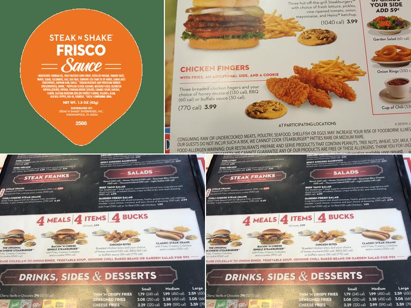 Steak 'n Shake Menu