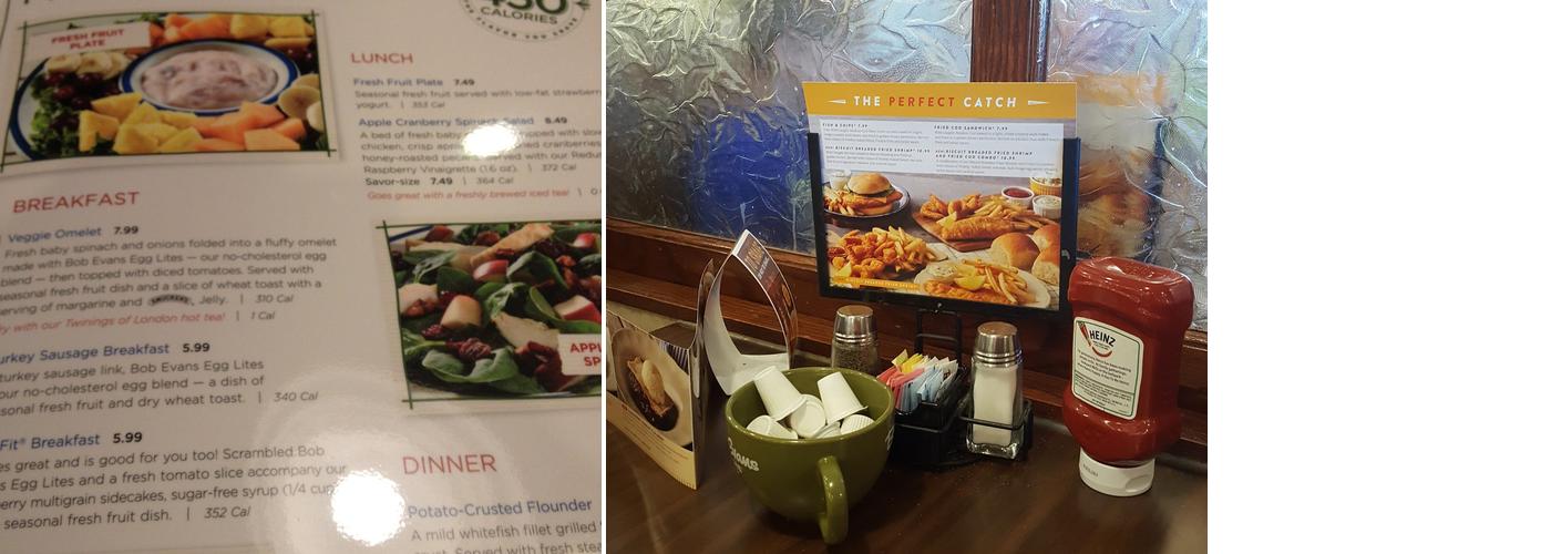 Bob Evans Menu