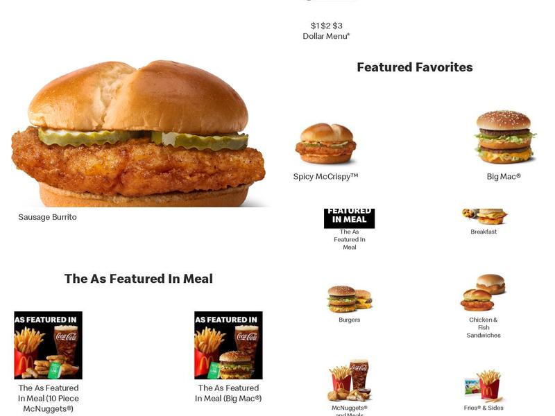 McDonald's Menu