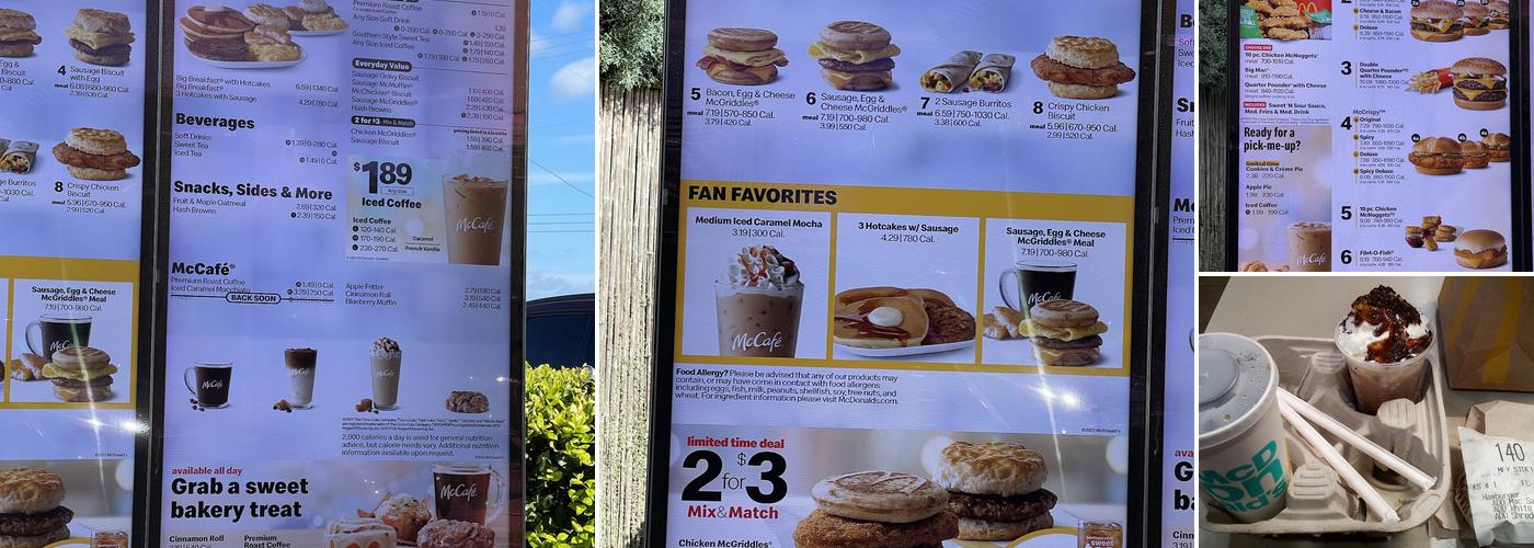 McDonald's Menu