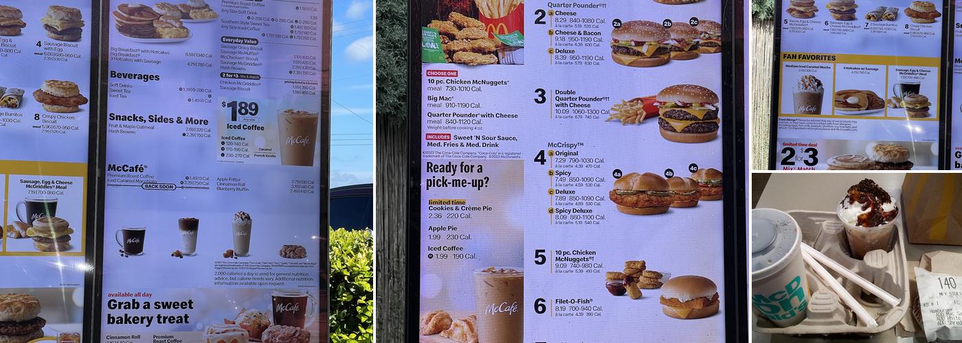 McDonald's Menu
