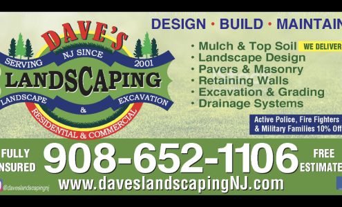 Dave's Landscaping NJ 526 Presidential Drive, Lebanon New Jersey 08833