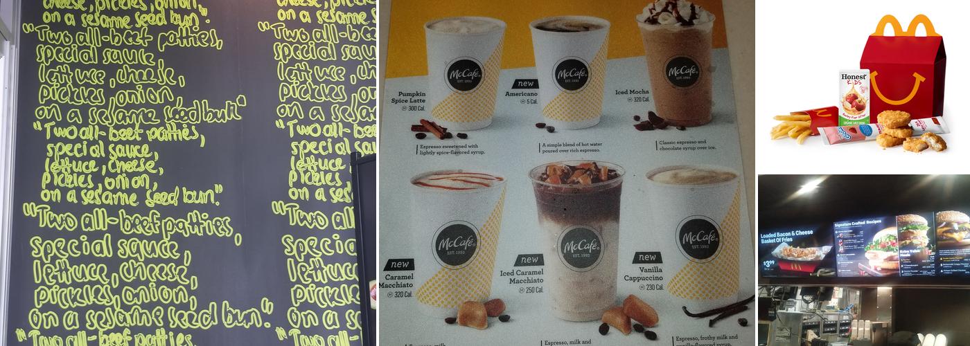 McDonald's Menu