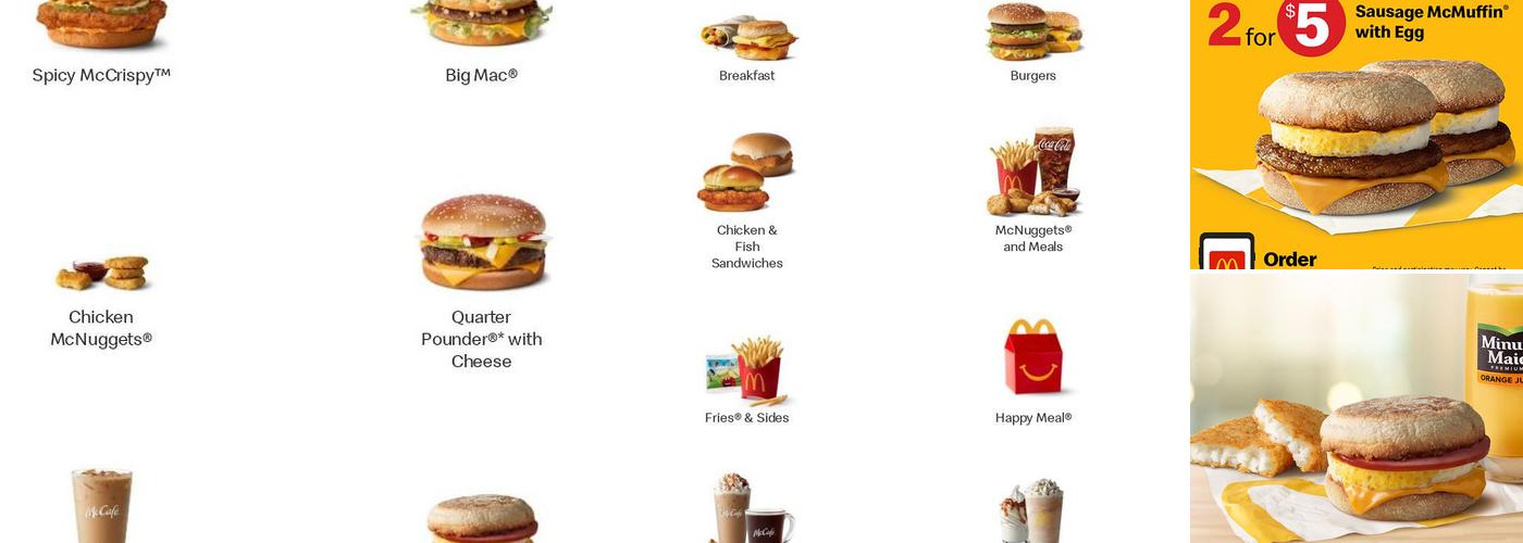 McDonald's Menu