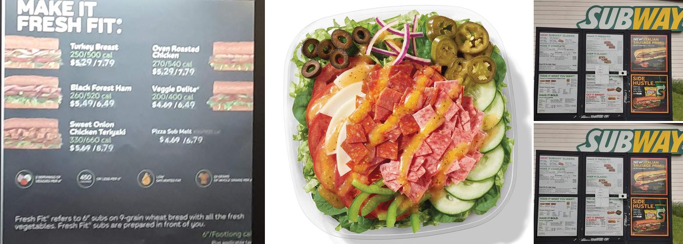 Subway Menu