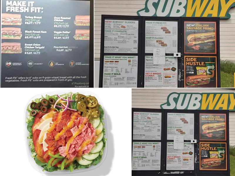 Subway Menu
