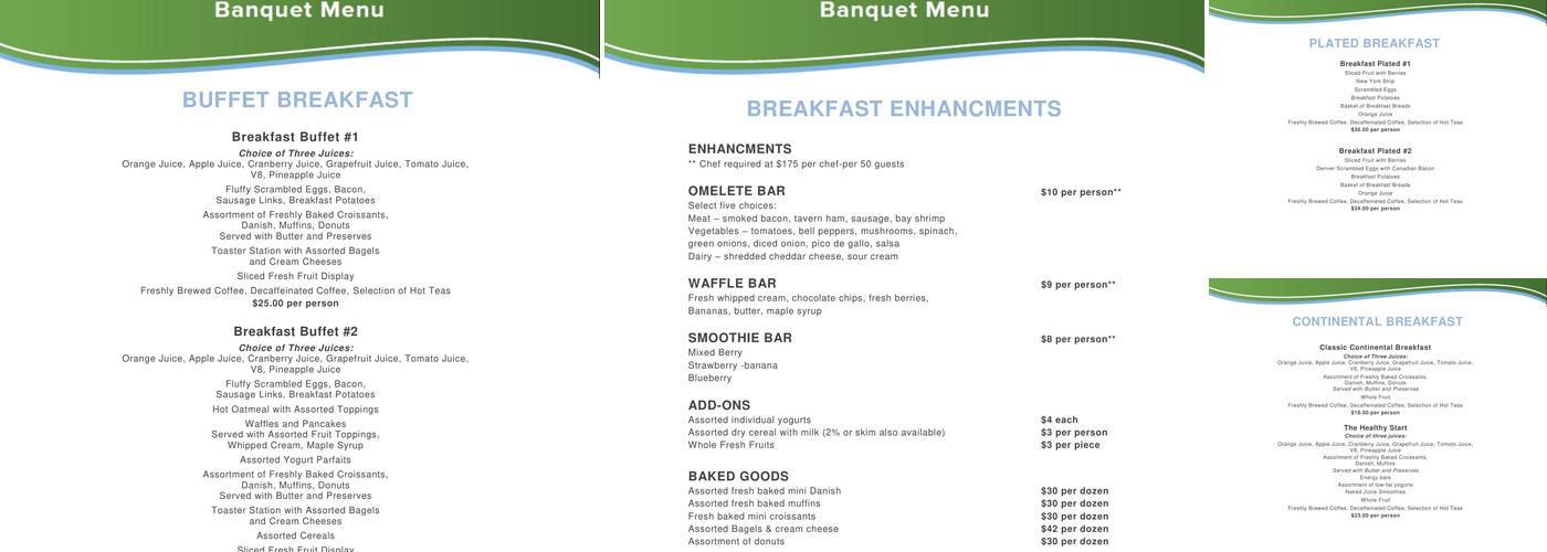 West Bar Menu