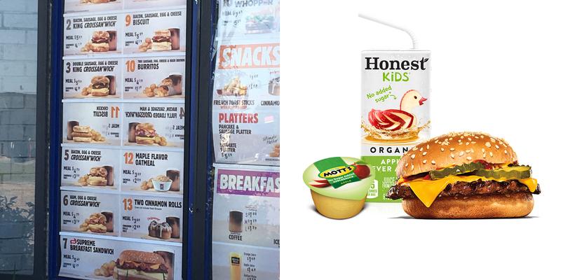 Burger King Menu