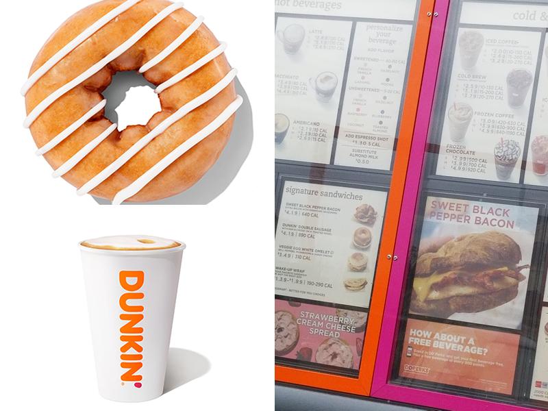 Dunkin' Menu
