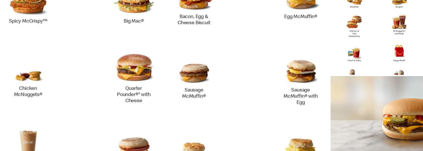 McDonald's Menu