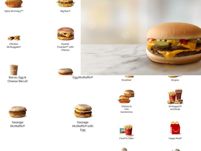 McDonald's Menu