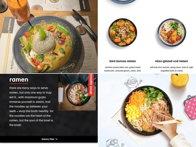 wagamama manchester intu trafford centre Menu