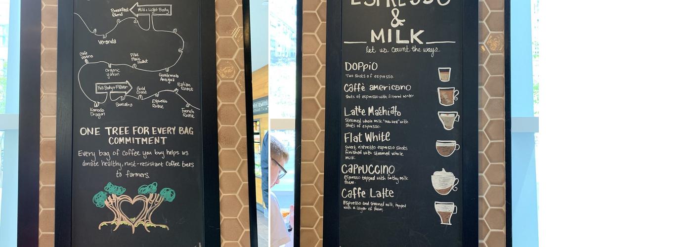 Starbucks Menu