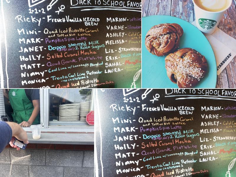 Starbucks Menu