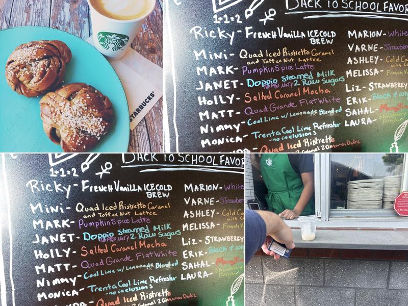 Starbucks Menu