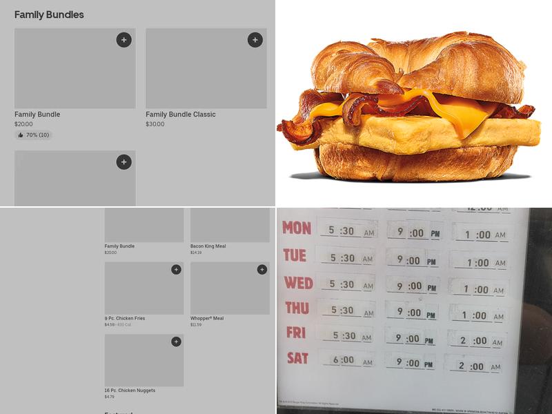 Burger King Menu