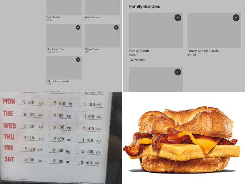 Burger King Menu