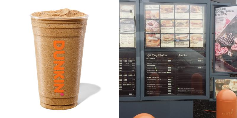 Dunkin' Menu