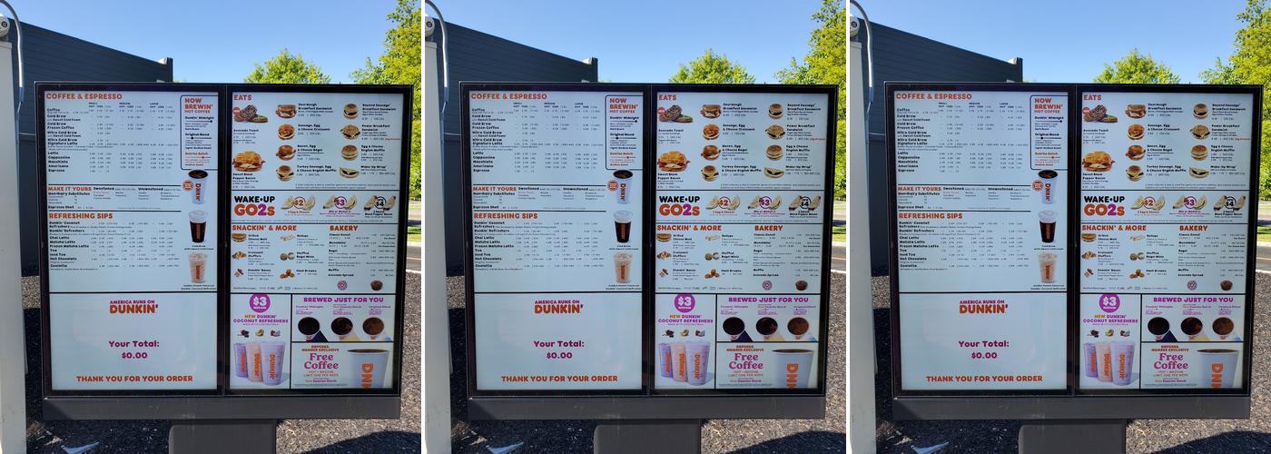 Dunkin' Menu