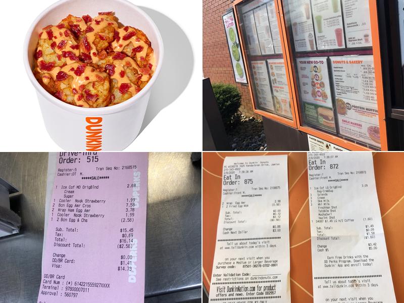 Dunkin' Menu