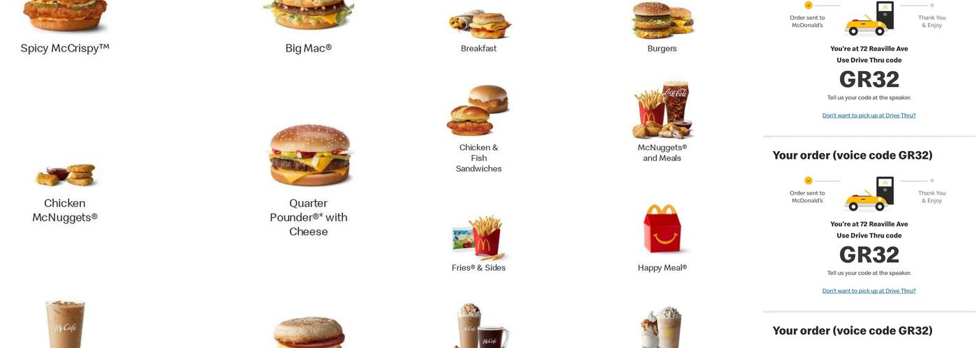 McDonald's Menu