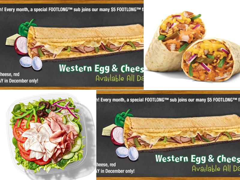 Subway Menu