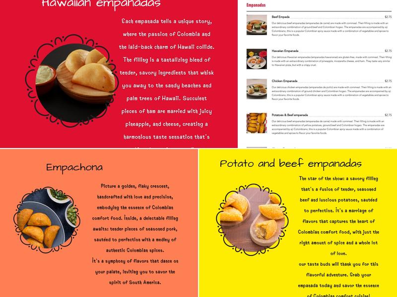 Empanadas Meraki LLC Menu