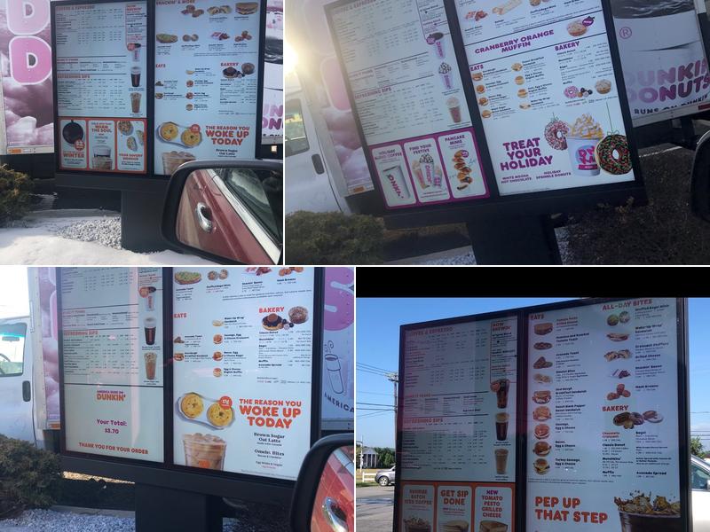 Dunkin' Menu