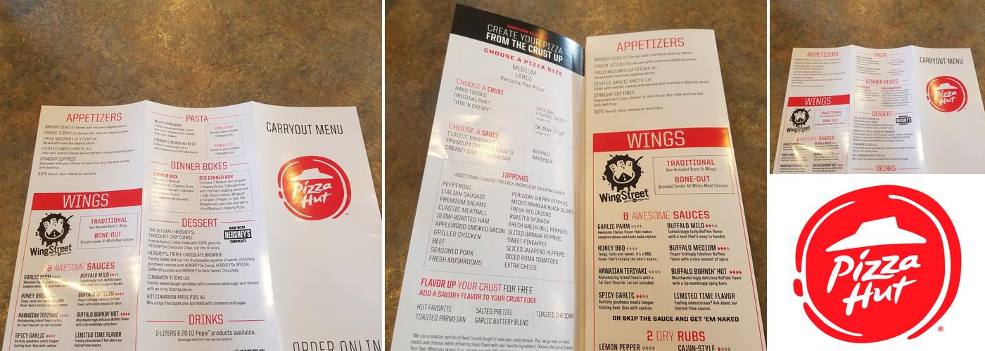 Pizza Hut Menu